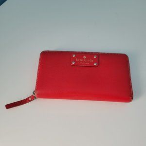 Kate Spade Wallet Red Clutch Purse Bag